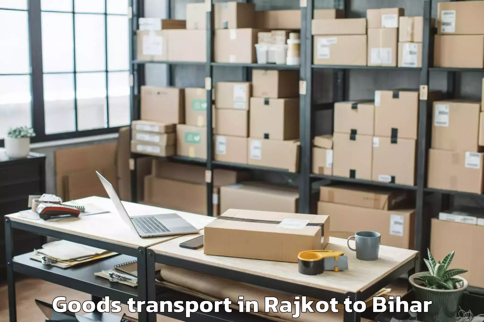 Expert Rajkot to Darbhanga Airport Dbr Goods Transport